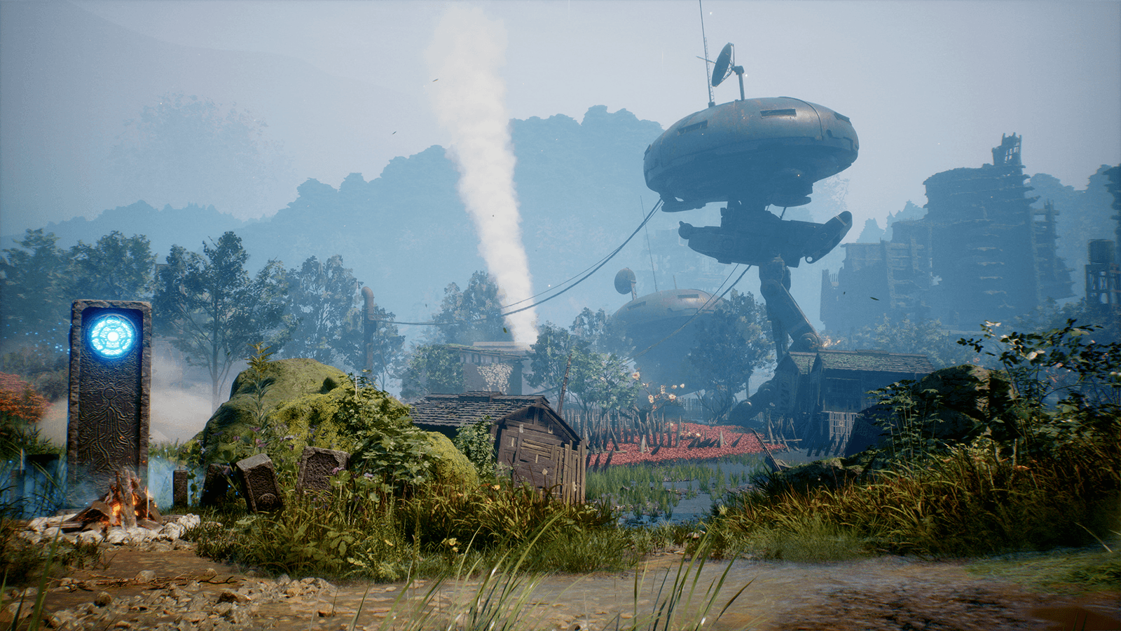 A camp and settlement in Beast of Reincarnation